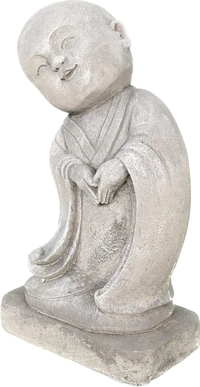  Product image 4 of the product “Ling - Monk, standing, bent sideways, 35 cm H | cast stone ”